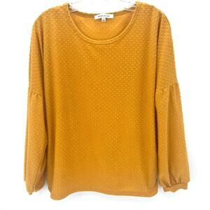 Rise + Olive Swiss dots women’s balloon sleeves blouse